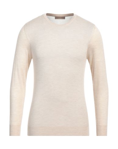 Cruciani Man Sweater Beige Size 46 Cashmere, Silk