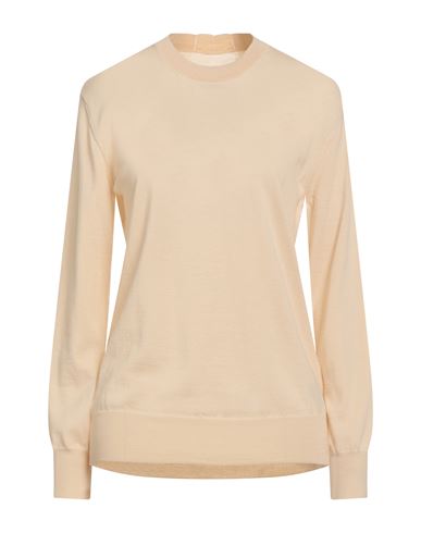 Jil Sander Woman Sweater Sand Size 4 Wool