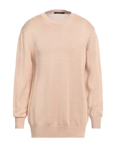 Tagliatore Man Sweater Beige Size 44 Cotton