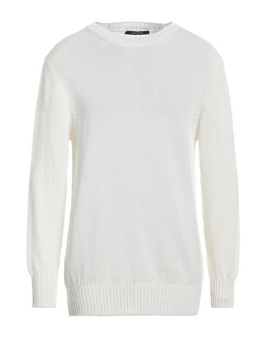 Tagliatore Man Sweater Off White Size 42 Cotton