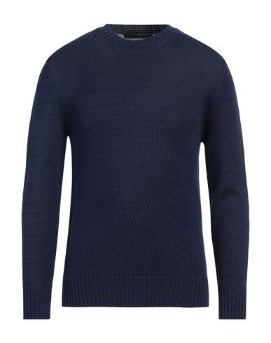 Tagliatore Man Sweater Midnight Blue Size 38 Cotton