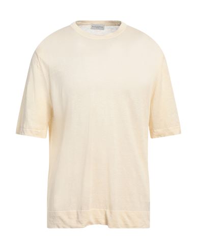 Ballantyne Man T-shirt Cream Size 44 Linen