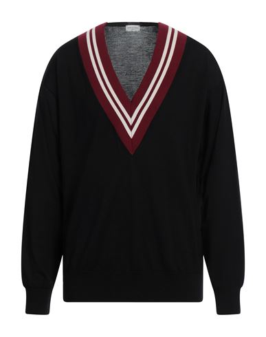 Shop Dries Van Noten Man Sweater Black Size L Merino Wool