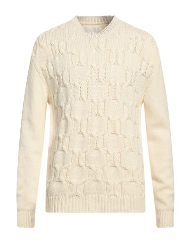 Jil Sander Man Sweater Cream Size 44 Cotton In White
