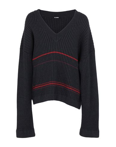 Shop Raf Simons Man Sweater Steel Grey Size L Cotton, Acrylic, Wool