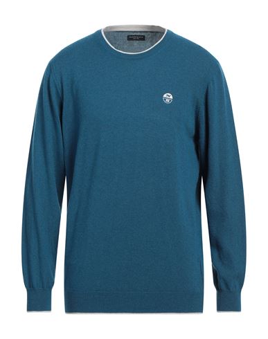 North Sails Man Sweater Blue Size Xxl Polyamide, Wool, Viscose, Cashmere