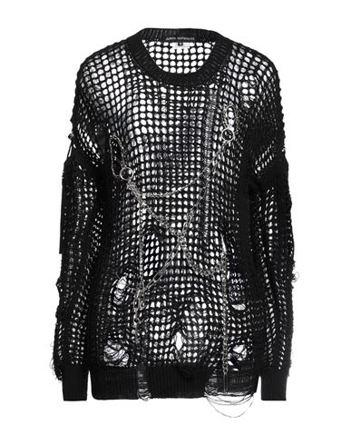 Shop Junya Watanabe Comme Des Garçons Woman Sweater Black Size M Cotton
