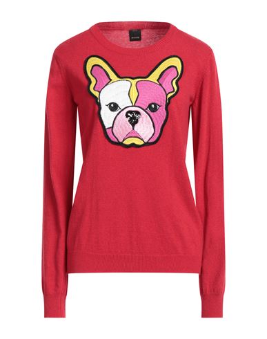 Pinko Woman Sweater Red Size L Wool, Polyamide, Viscose, Cashmere, Acrylic