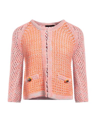Pinko Woman Cardigan Orange Size Xs Cotton, Polyester, Polyamide