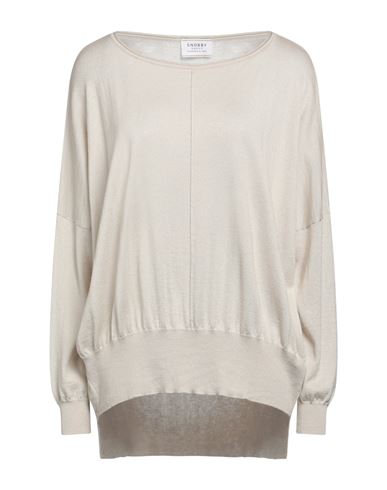 Snobby Sheep Woman Sweater Beige Size 12 Silk, Cashmere In Beige
