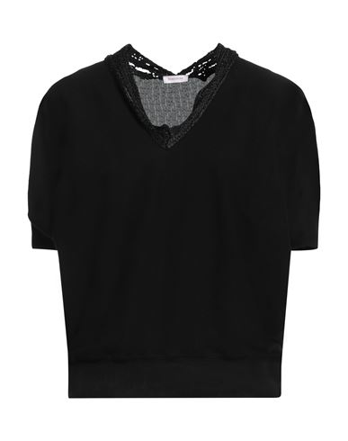 Rossopuro Woman Sweater Black Size S Cotton