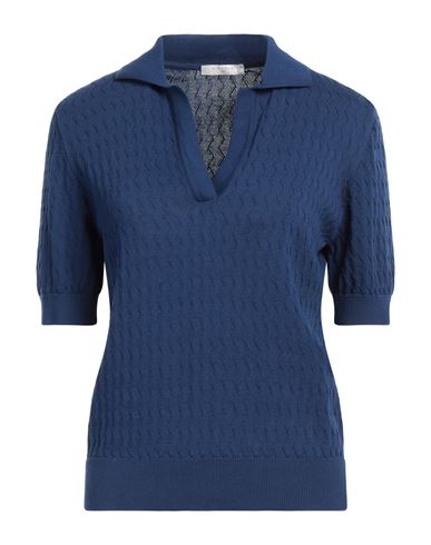 Circolo 1901 Woman Sweater Midnight Blue Size L Cotton