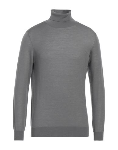 Shop Kangra Man Turtleneck Lead Size 42 Merino Wool In Grey