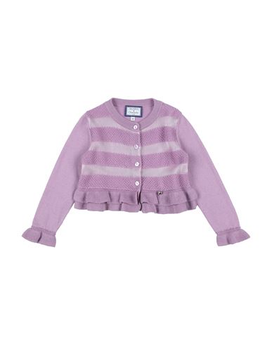 Shop Simonetta Toddler Girl Cardigan Mauve Size 4 Cotton, Polyamide, Cashmere, Polyester In Purple