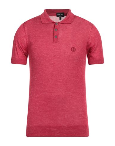 Shop Giorgio Armani Man Sweater Red Size 40 Silk, Cashmere, Linen