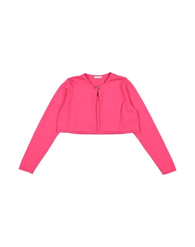 Shop Dolce & Gabbana Toddler Girl Wrap Cardigans Fuchsia Size 7 Cotton In Pink