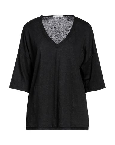 Kangra Woman Sweater Black Size 6 Linen