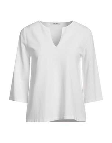 Kangra Woman Sweater White Size 10 Viscose, Polyester