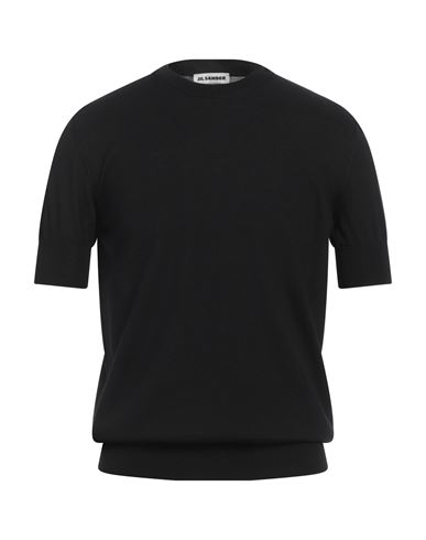 Jil Sander Man Sweater Black Size 38 Virgin Wool In Black