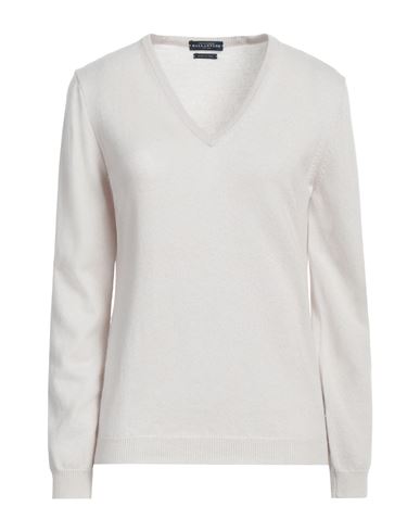 Ballantyne Woman Sweater Light Grey Size 8 Cashmere