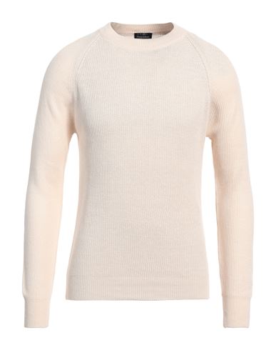 Shop Barba Napoli Man Sweater Ivory Size 46 Linen, Cotton In White