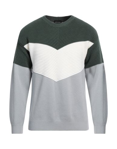 Giorgio Armani Man Sweater Military Green Size 46 Virgin Wool