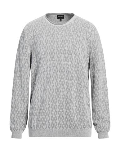Shop Giorgio Armani Man Sweater Light Grey Size 46 Viscose, Virgin Wool, Cotton