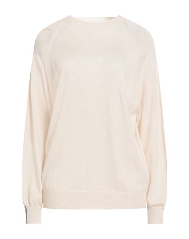 Peserico Woman Sweater Beige Size 10 Virgin Wool, Viscose, Polyester In Nude