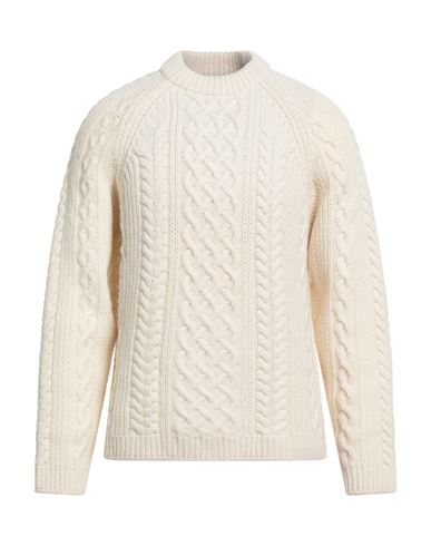 Kenzo Man Sweater White Size Xl Wool In Neutral