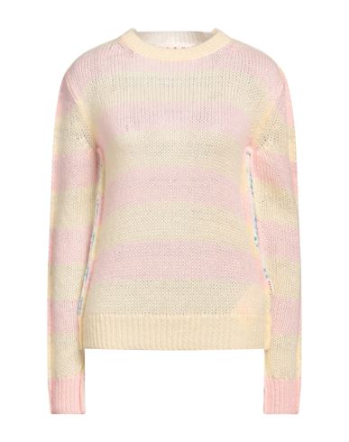 Shop Marni Woman Sweater Light Yellow Size 8 Wool, Polyamide, Mohair Wool, Virgin Wool