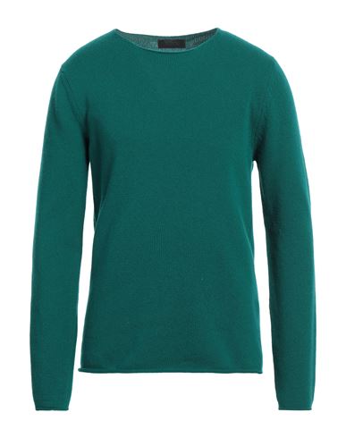 Shop Lucques Man Sweater Emerald Green Size 36 Wool