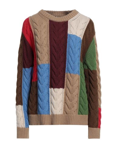 Shop Weekend Max Mara Woman Sweater Camel Size Xxl Virgin Wool In Beige