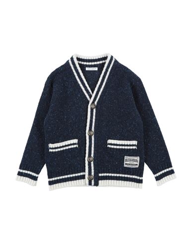 Dolce & Gabbana Babies'  Toddler Boy Cardigan Midnight Blue Size 4 Wool, Polyamide, Virgin Wool