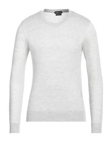 Shop Tom Ford Man Sweater Light Grey Size 40 Silk, Cotton