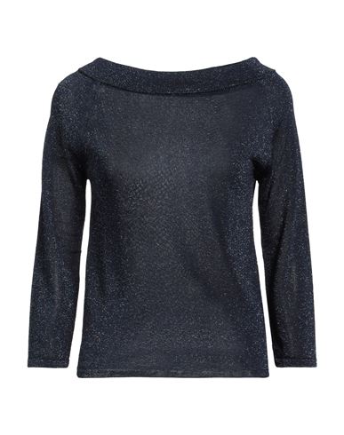 Roberto Collina Woman Sweater Midnight Blue Size S Viscose, Metallic Polyester