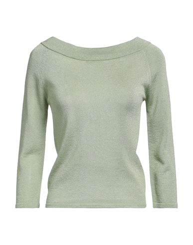 Roberto Collina Woman Sweater Light Green Size Xs Viscose, Metallic Polyester