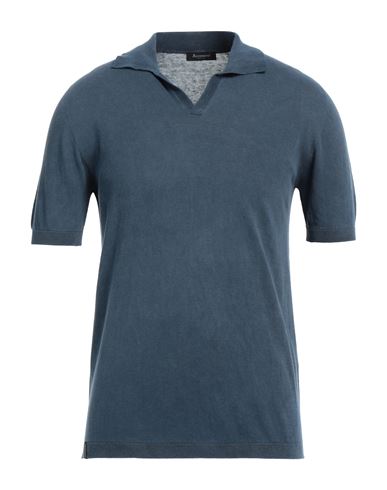 Shop Arovescio Man Sweater Navy Blue Size 44 Cotton