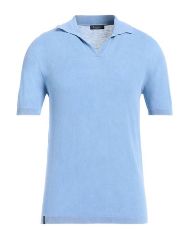 Shop Arovescio Man Sweater Light Blue Size 42 Cotton