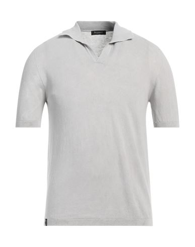 Shop Arovescio Man Sweater Light Grey Size 38 Cotton