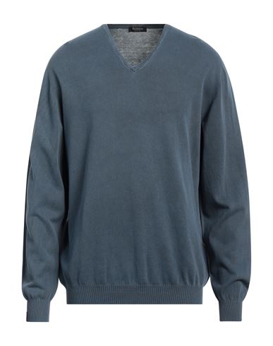 Shop Arovescio Man Sweater Navy Blue Size 46 Cotton