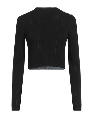 Shop Balmain Woman Sweater Black Size 2 Cotton, Polyamide