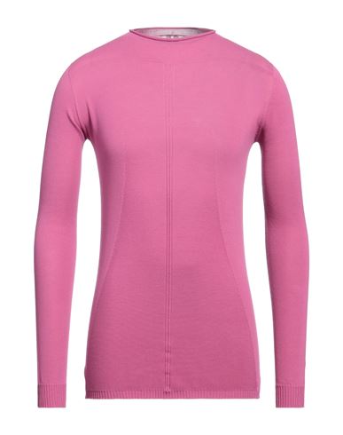 Rick Owens Man Sweater Fuchsia Size M Cotton In Pink