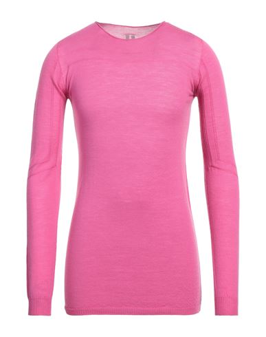 Rick Owens Man Sweater Fuchsia Size Xl Virgin Wool In Pink