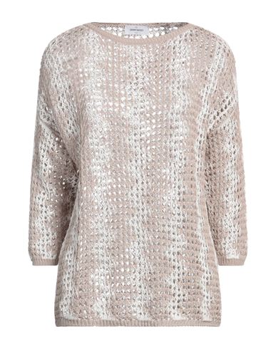 Gran Sasso Woman Sweater Dove Grey Size 8 Linen, Cotton