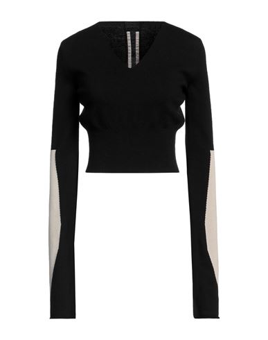 Shop Rick Owens Woman Sweater Black Size S Virgin Wool, Cotton