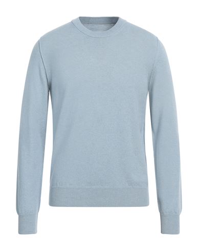 Shop Maison Margiela Man Sweater Sky Blue Size L Cashmere