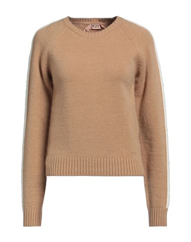 Shop N°21 Woman Sweater Beige Size 10 Polyamide, Acrylic, Wool