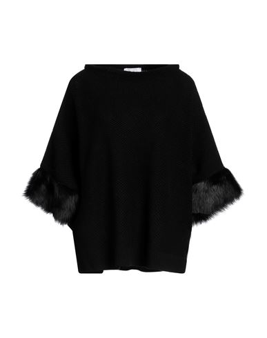 Shop Tonet Woman Sweater Black Size 12 Merino Wool, Cashmere, Silk, Shearling