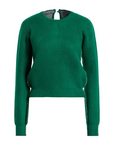 N°21 Woman Sweater Green Size 6 Virgin Wool, Polyamide In Green