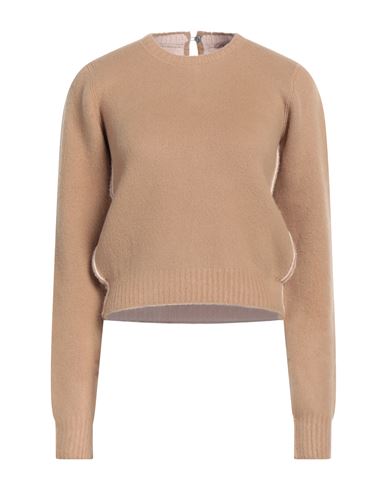 N°21 Woman Sweater Camel Size 4 Virgin Wool, Polyamide